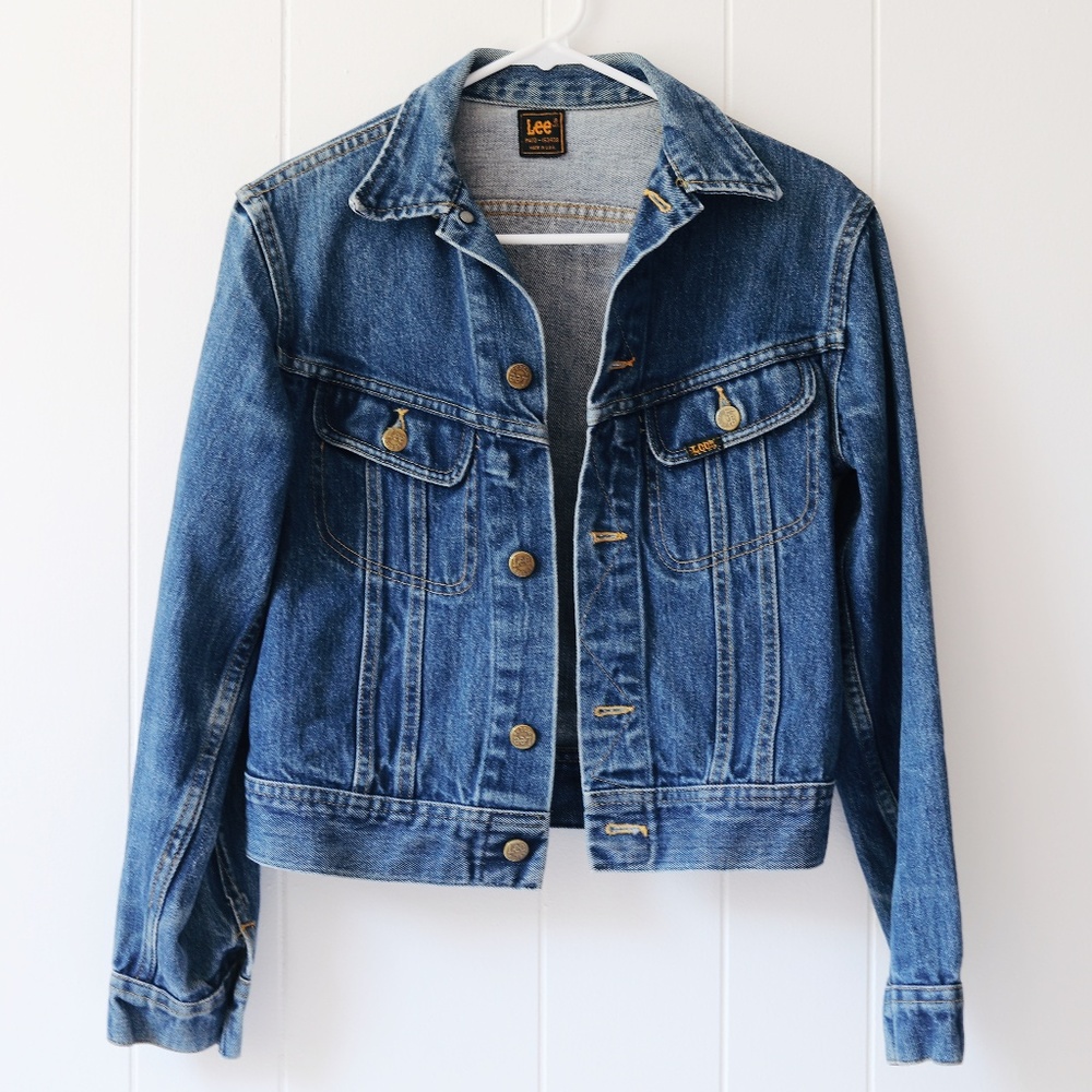 Vintage Lee Blue Denim Jackiet